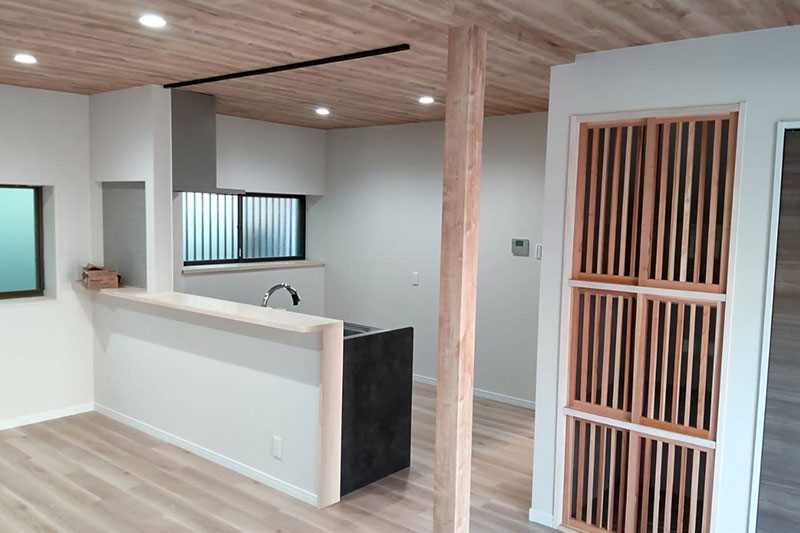新築住宅の施工風景